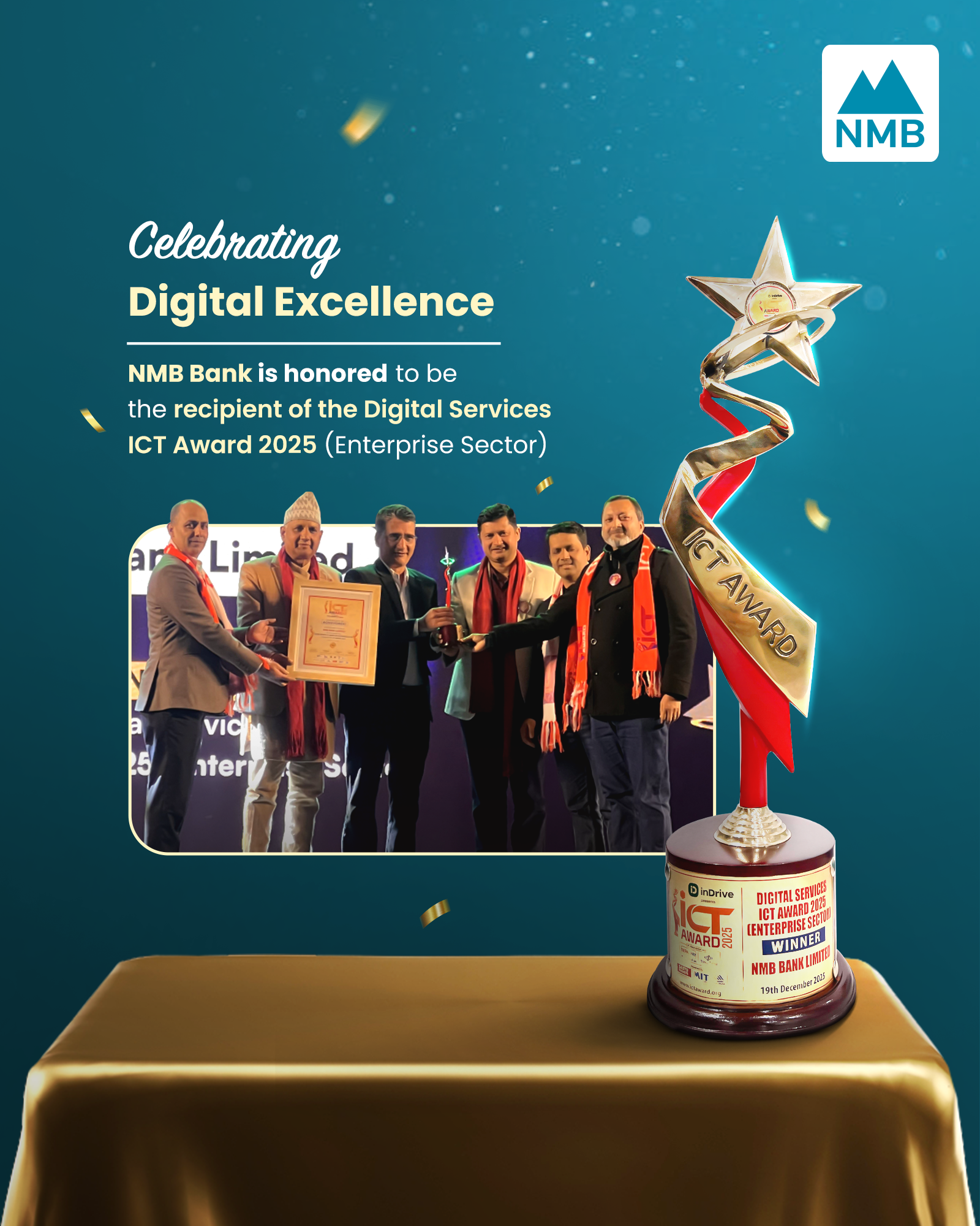 NMB Bank Limited Wins Digital Services ICT Award 2025 (Enterprise Sector)